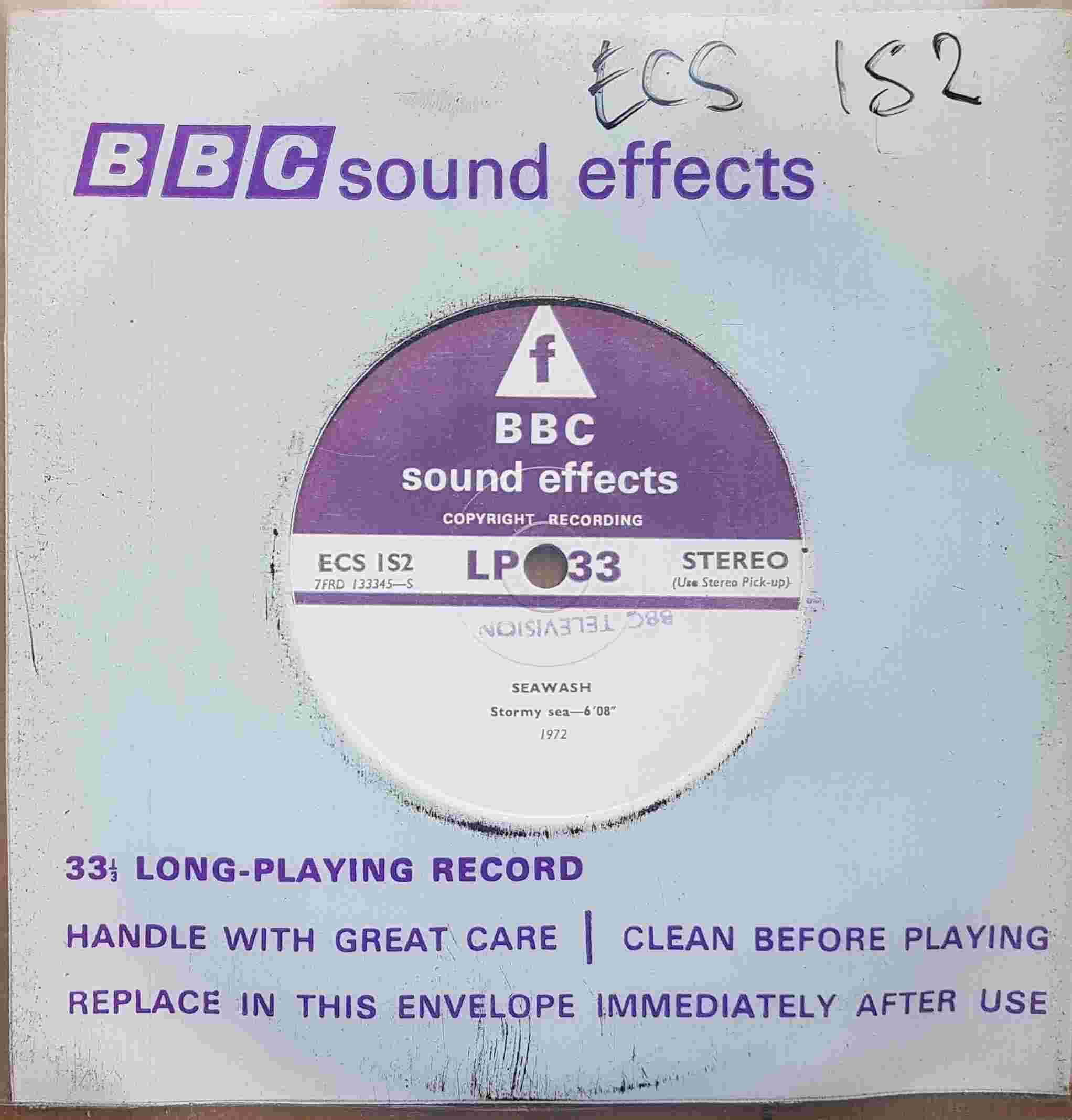 Picture of ECS 1S2 Seawash by artist Not registered from the BBC records and Tapes library
